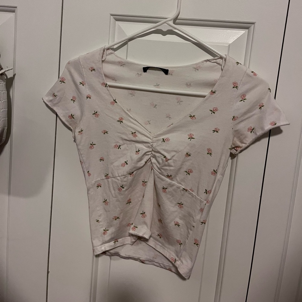 brandy melville floral shirt